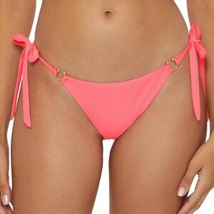 **BECCA** Modern Edge Tie Side Bikini Bottom Cheeky Coverage Small NWT